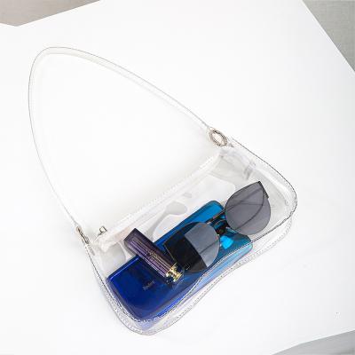 China Stylish Clear Style Clear Summer PVC Armpit Bags Ladies Shoulder Bags 2021 Women for sale