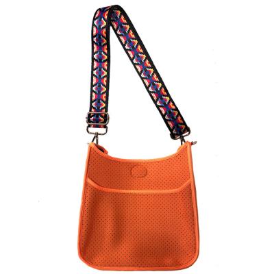 China Supplier New Perforated Waterproof Oil-proof Bags Women Multifunctional Neoprene Cross - Body Bag 2021 for sale