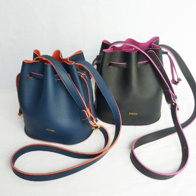 China 2022 Fashion Wholesale 4 Colors Women Handbags Elegant Leather Large Bucket Bag For Daily Office for sale