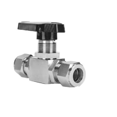 China General 1/4 OD SS 3000 Doom Ferrule Union Double Instrument Forged Ball Valve for sale