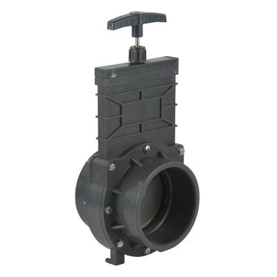 China DN100 DN80 General Slip x Slip UPVC PVC Slide Knife Gate Valve for sale