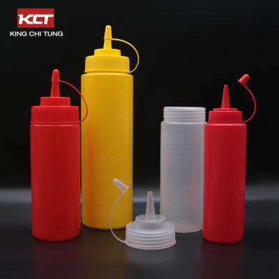 China Freshness Preserving Sauce Vinegar Oil Ketchup Kitchen Sauce Bottle Honey Salad Sauce Condiment Dispenser Squeeze Plastic Bottle for sale