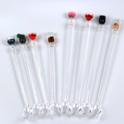 China Disposable Bar Tools Environmental Plastic Cocktail Sticks Coffee Drink Decoration Acrylic Cocktail Sticks for sale