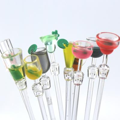 China Disposable Custom Heat Resistant Acrylic Cocktail Sticks Cocktail Reusable Coffee Stirrers Drinkware Cocktail Sticks for sale