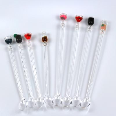 China Disposable Plastic Drink Stirrers Cocktail Sticks Decoration Acrylic Reusable Cocktail Sticks for sale