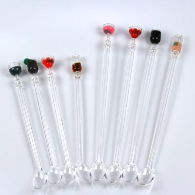 China Disposable Acrylic Coffee Sticks Environmental Cocktail Bar Tools Personalized Heat Resistant Cocktail Sticks for sale