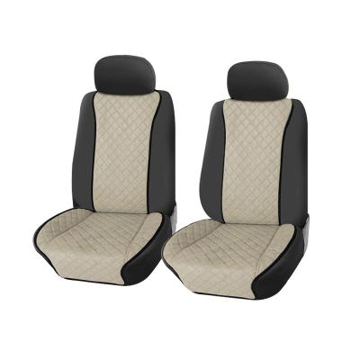 China Durable Breathable Universal Suede Front Seat Leather Car Seat Cover Universal Rownfur With Car Seat Protector Fits Automotive Van SUV for sale