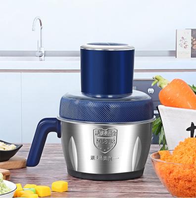 China Household Stainless Steel Chopper Powerful Mini Food Processor Electric Meat Grinder Machine for sale