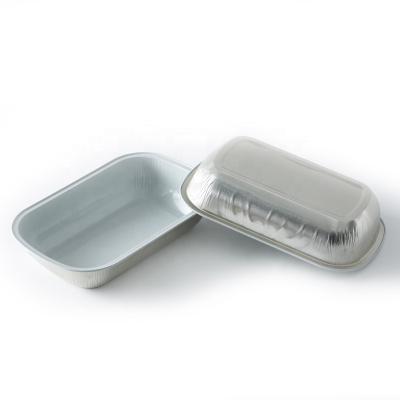 China JX-204 Airplane Food Tray Airline Aluminum Lunch Box Inflight Catering Supply Box for sale