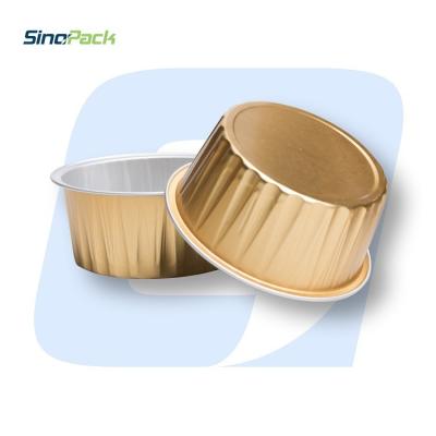 China Smooth Wall Aluminum Food Container With Sealable Cover Or Plastic Lid 125ML for sale