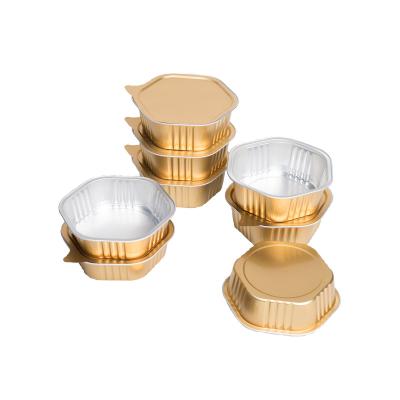 China Food Square Smoothwall Foil Container For Ready Meal for sale