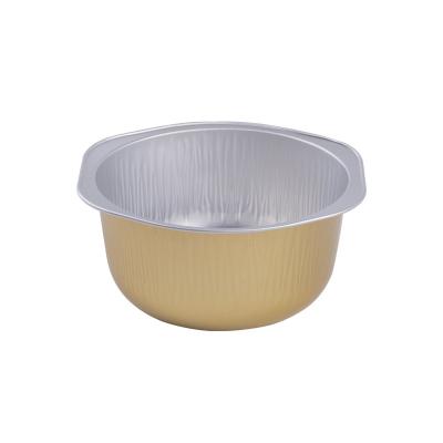 China 445ml Round Food Sealed Aluminum Foil Leakproof Soup Bowl for sale