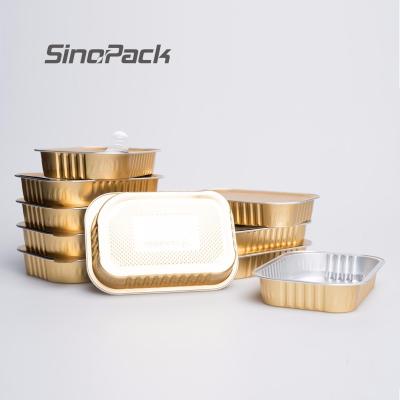 China Takeaway Food Aluminum Foil Casserole For Macaroni And Spaghetti for sale