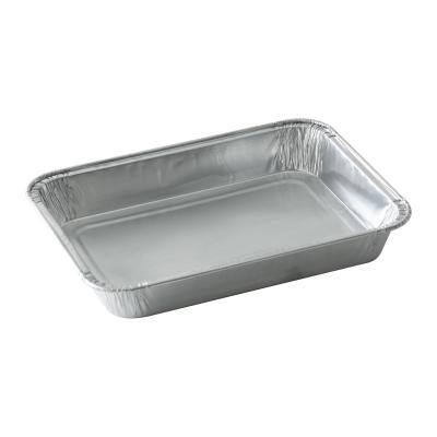 China Rectangular Food Aluminum Foil Container Tin Food Container /Tray/Plate/Lunch Box/PA Large/Rotisserie/Pizza/BBQ for sale