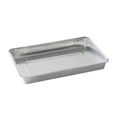 China Oblong Disposable Food Aluminum Foil Tray For Food Packaging for sale