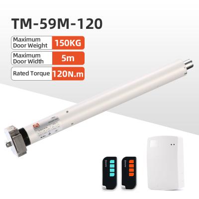 China AAVAQ TM-59M 120N Null Remote Control Tubular Motor For Garage Doors High Speed for sale