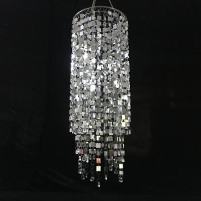 China New luxury hanging silver chandelier for wedding decoration for sale