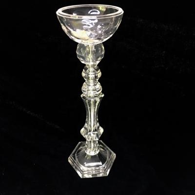 China New Wedding Table Centerpiece 2020 Candle Holder Clear Crystal Centerpieces For Wedding for sale