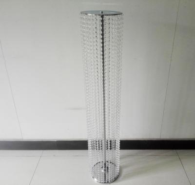 China Eco-friendly Materials Decorated Acrylic Crystal Pillar To Wedding Decoration for sale