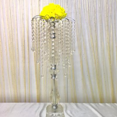 China ECO-frendly new design crystal flower stand table centerpiece for wedding for sale