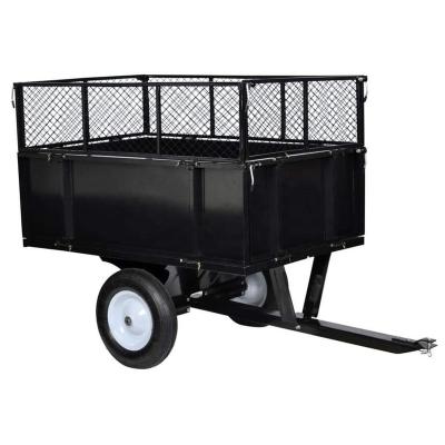 China Garden Work Yard Trolley 300kg Trolley Cart Wheelbarrow Tilting Trailer Carrier for sale