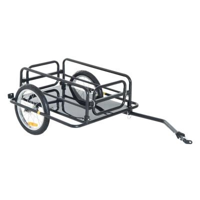 China Trailer Cart Folding Bike Storage Cart Cargo And Luggage Trailer Cart With Outdoor Hitch Cart for sale