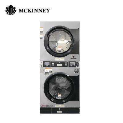 China Stainless Steel Hotel Laundry Shop Washer Coin Drier / Card Washing Machine And Dryer for sale