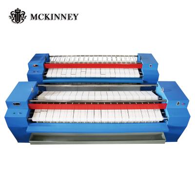 China Gas heating 1000-3300mm electric and steam single roller flatwork ironing machine 4040*1400*1260mm for sale