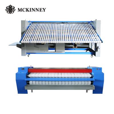 China Fully Automatic Industrial Sheet Laundry Folding Machine Ironing And Folding Machine 4640*2530*1930mm for sale