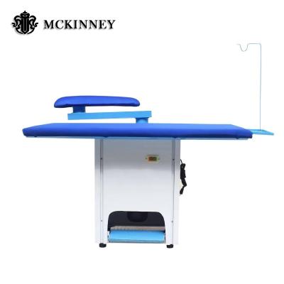 China Factory price steam vacuum table commercial laundry ironing table with steam generator 1400*900*1000mm for sale