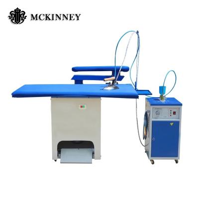 中国 Professional vacuum table laundry commercial steam ironing table for sale 1400*900*1000mm 販売のため