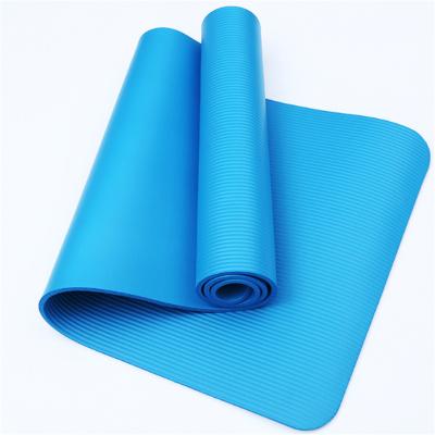 China 2021 Popular Extra Thick 10mm NBR Colorful Rainbow NBR Foldable Yoga Mat Sports Mat for sale