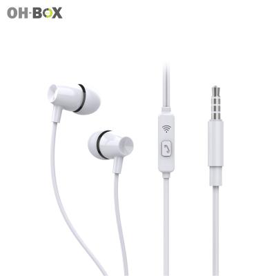 China In-ear 1.2 M Earphones Wired 3.5mm With MIC In-ear Stereo Earphone For iPhone For Android For PC for sale