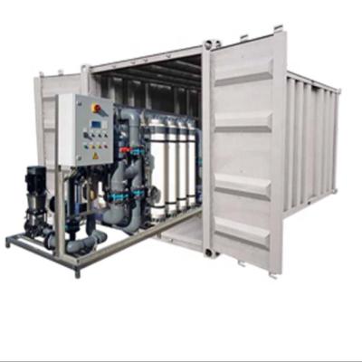 China Drinking Water / Emergency Drinking Water Mobile 5T/H Containerized UF Reverse Osmosis System for sale