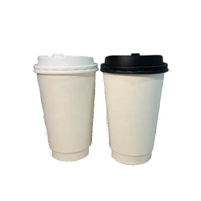 China FUCHS SCB-W02 Double Wall Paper Cups For Coffee Water Tea Milk Beverage Packaging for sale