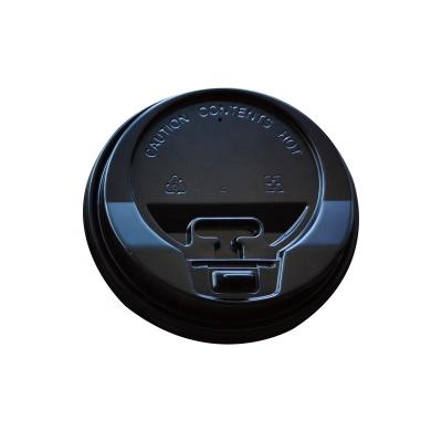 China White Black Disposable Plastic Lid Cover 62mm, 73mm, 80mm, 90mm For Paper Cup Usage for sale