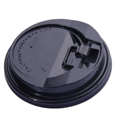 China Eco-friendly Plastic Lid Coffee Paper Cup Disposable Take Out Leak-Proof Paper Cup Cover for sale