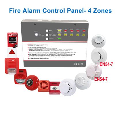 China Conventional Fire Alarm System Factory Price 1/2/4 Zone Fire Alarm Control Panel For Fire Alarm System for sale