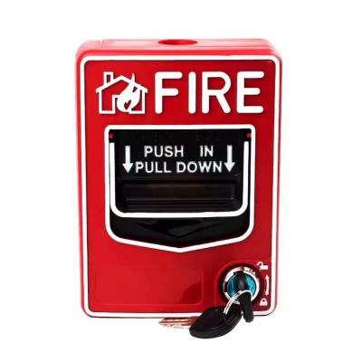 China Factory Price Conventional Home Fire Deling Security System Call Point Reset Fire Alarm Push Lower Panel Manual Fire Alarm for sale