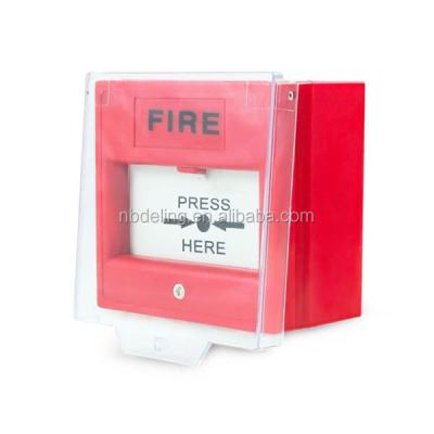 China Point Adjustable Conventional Manual Cutoff Call Button Emergency Glass Fire Alarm System for sale