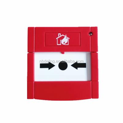 China manual call point for conventional fire alarm 87x87x51mm for sale