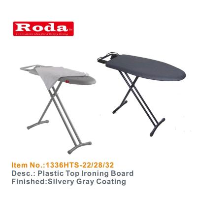 China Fashion design factory supply metal sleeve pp commercial table top foldable folding ironing board for sale