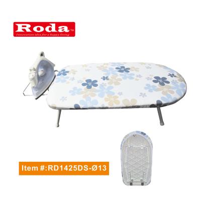 China Home Use Mesh Top Iron Board Fashion Design Portable Ironing Foldable With Safety Iron Rest for sale