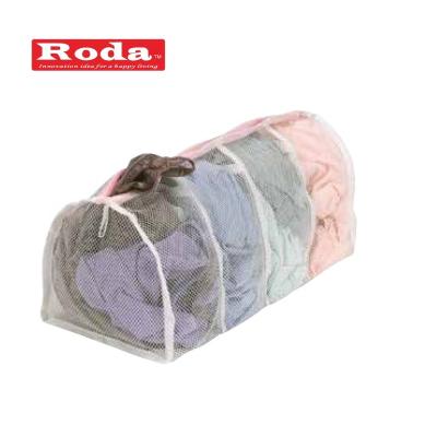 China Best Sale Durable Eco-friendly Polyester Mesh Fabric Washing Zippered Laundry Care Bag, Foldable Lingerie Wash Bag for sale