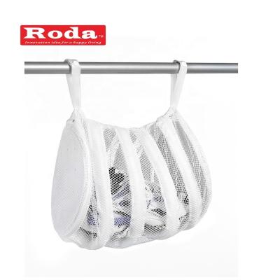 China New Foldable Sneaker Laundry Bag Mesh Shoe Bags Shoe Wash Bag for sale