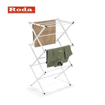 China Fashion Design Compact Fabric Drying Rack Foldable Clothes Drying Rack for sale