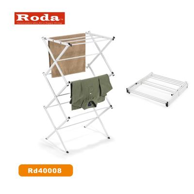 China Fashion Design Hot Selling Steel Cloth Drying Rack Foldable Clothes Drying Rack RAT for sale