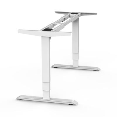 China Adjustable (Height) Customized Size Lifting Sit To Stand L Shape Adjustable Mobile Desk Position Desk for sale