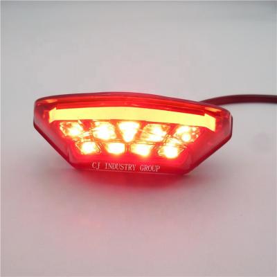 China Universal Motorcycle Motorbike Brake/Tail Running Light/License Plate Lights LED Brake Light 12V for sale