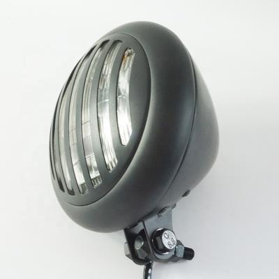 China Heavy Duty Steel Vintage Housing 75w LED Project Motorcycle Signal LED Headlight For Refurbished Vehicle for sale